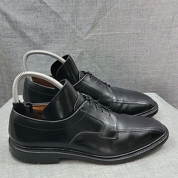 Allen Edmonds Hillcrest Oxford Shoes 9 D Black  Leather 5904 Lace Up Derby main image 4
